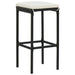 Bar Stools With Cushions 6 Pcs Black Poly Rattan Gl67519