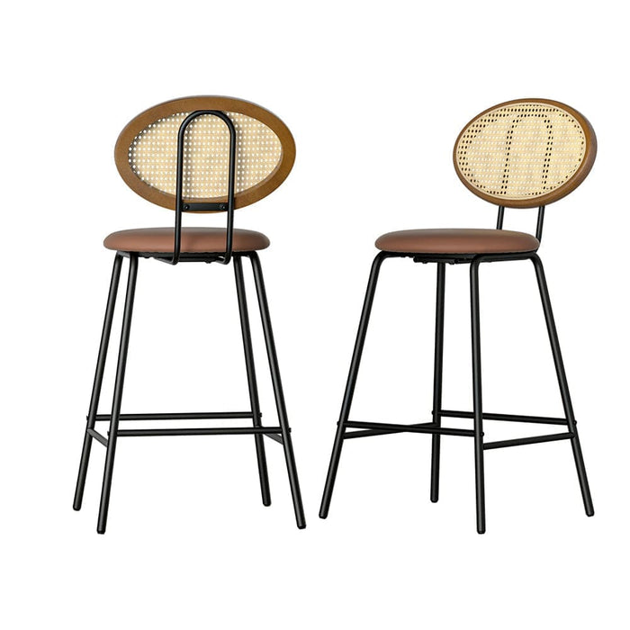 Bar Stools Kitchen Stool Metal Counter Dining Chair Rattan