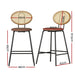 Bar Stools Kitchen Stool Metal Counter Dining Chair Rattan