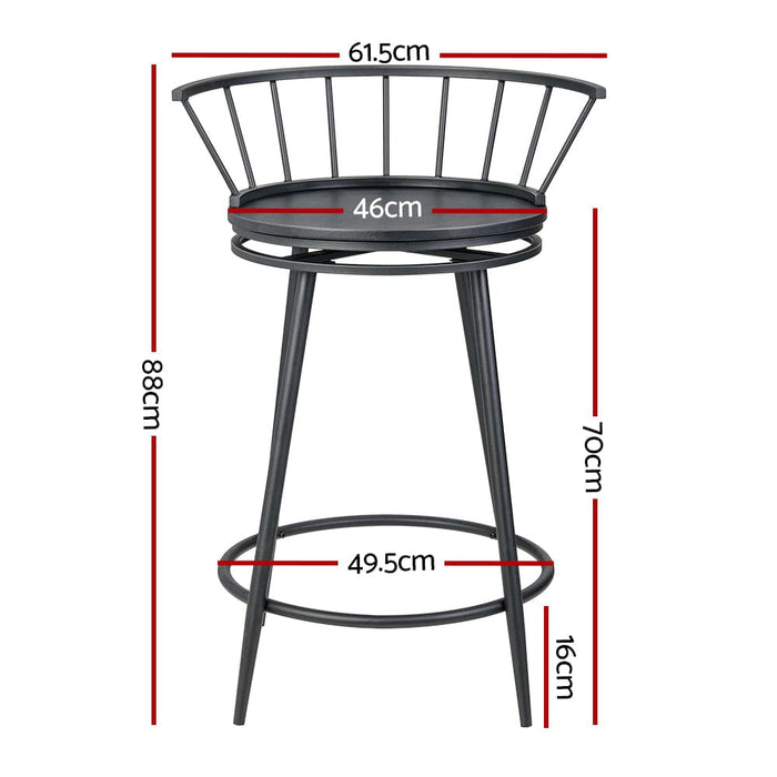 Bar Stools Kitchen Wooden Dining Chair Swivel Metal Chairs