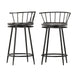 Bar Stools Kitchen Wooden Dining Chair Swivel Metal Chairs