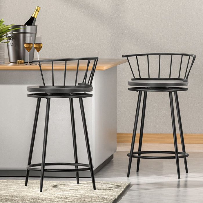 Bar Stools Kitchen Wooden Dining Chair Swivel Metal Chairs