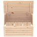 Storage Box 59.5x36.5x33 Cm Solid Wood Pine Nxtloa