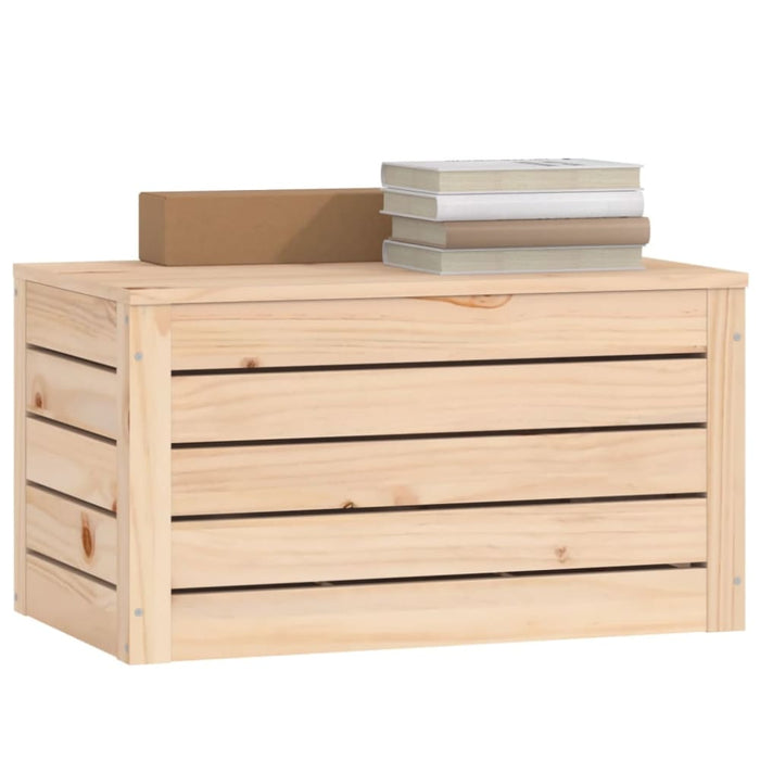 Storage Box 59.5x36.5x33 Cm Solid Wood Pine Nxtloa