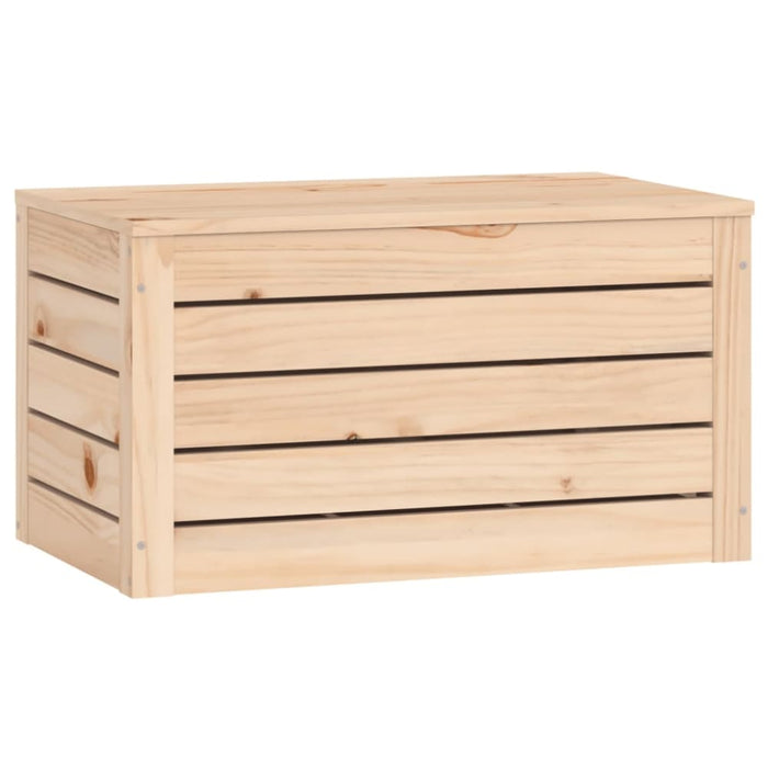 Storage Box 59.5x36.5x33 Cm Solid Wood Pine Nxtloa