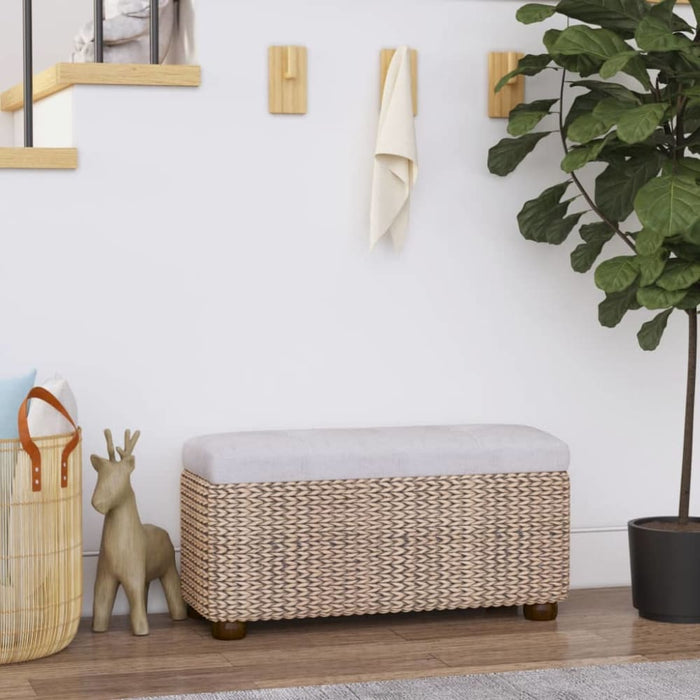 Storage Bench with Grey Cushion 69 Cm Cattail Tponox