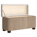 Storage Bench with Grey Cushion 69 Cm Cattail Tponox