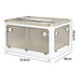 55l Storage Boxes Stackable Container With Lid 5 Sides Open