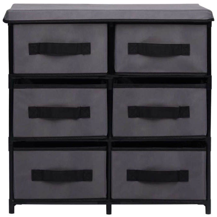 Storage Cabinet with 6 Drawers 55x29x55 Cm Grey Steel Xnntxx
