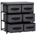 Storage Cabinet with 6 Drawers 55x29x55 Cm Grey Steel Xnntxx
