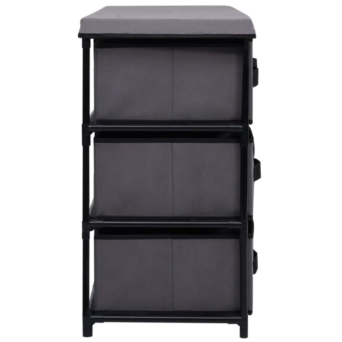Storage Cabinet with 6 Drawers 55x29x55 Cm Grey Steel Xnntxx