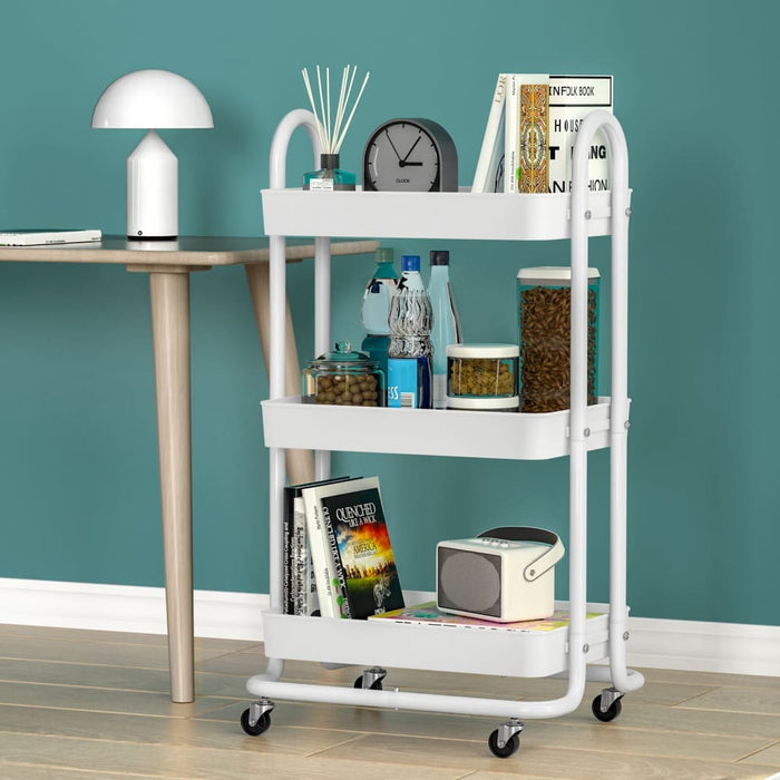 Goslash Picks Storage Trolley Kitchen Cart 3 Tiers Rack