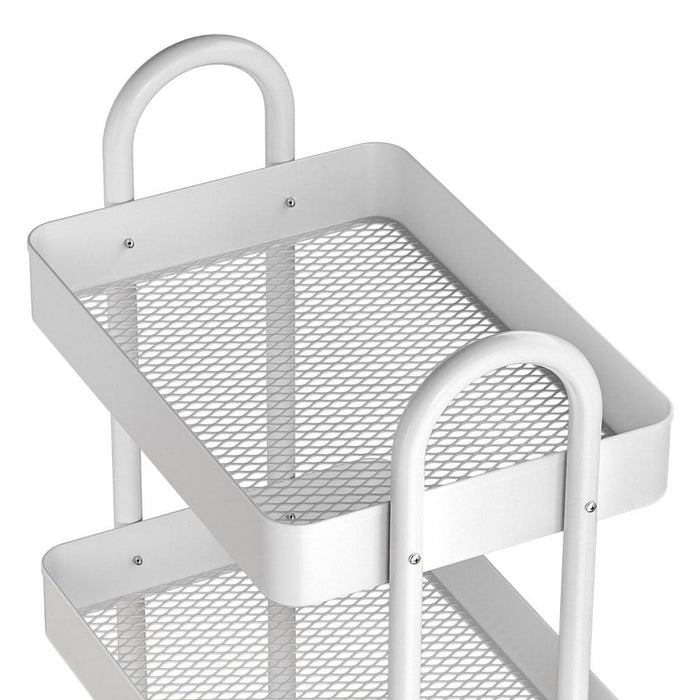 Goslash Picks Storage Trolley Kitchen Cart 4 Tiers White