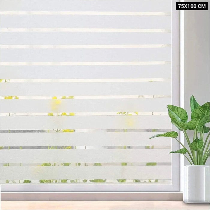 Striped Frosting Window Film