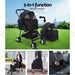 I.pet Pet Stroller Dog Carrier Foldable Pram 3 In 1 Middle