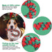 Strong Natural Cotton Christmas Candy Cane Dog Toy