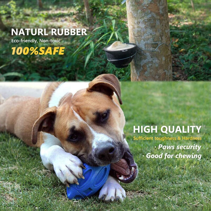 Strong Rubber Squeaky Dog Chew Ball For Aggressive Chewers