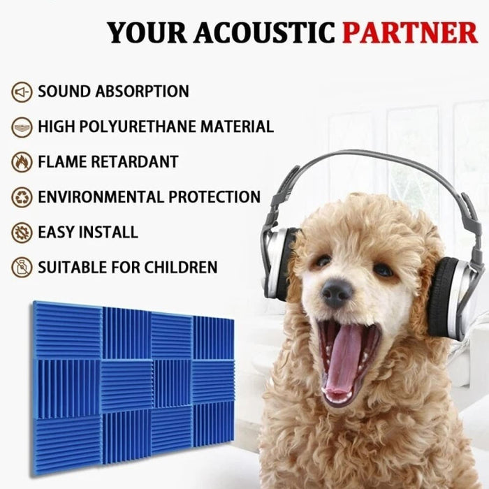 Studio Acoustic Soundproof Foam 6/12/24 Pcs Sound