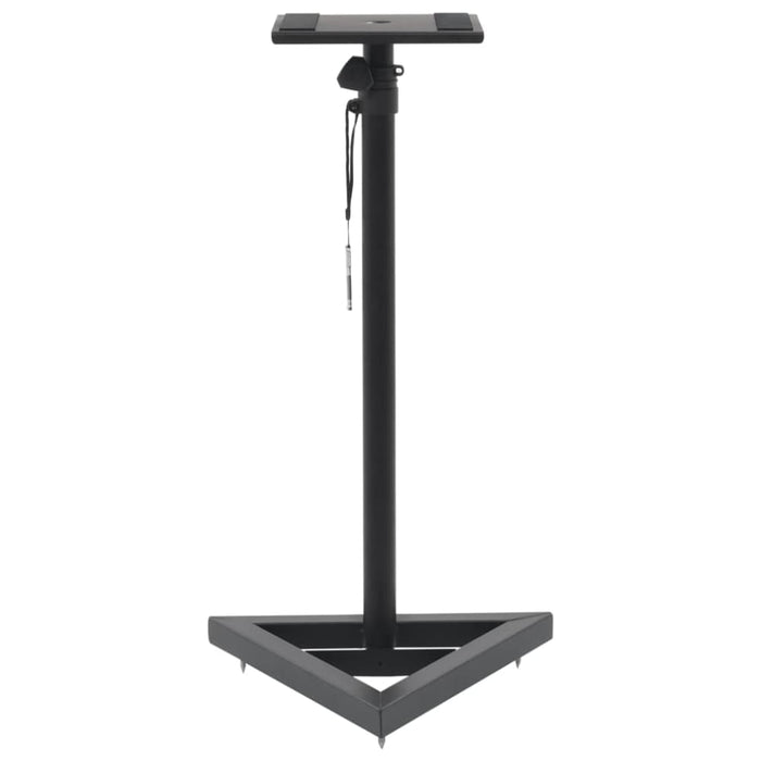 Studio Monitor Speaker Stands 2 Pcs Black Steel Ibbnt