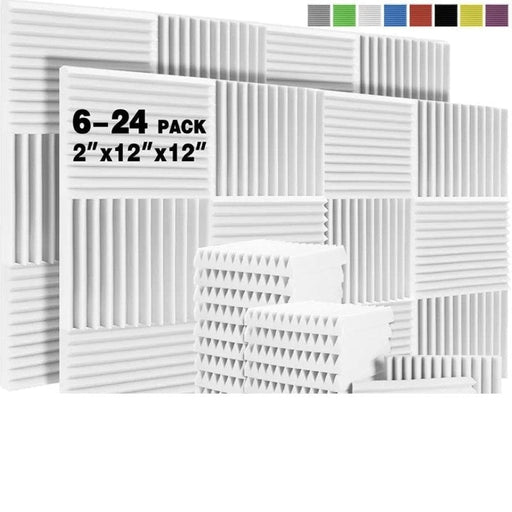 Studio Sound Proof Wall Foam Panels 6/12/24 Pcs Acoustic