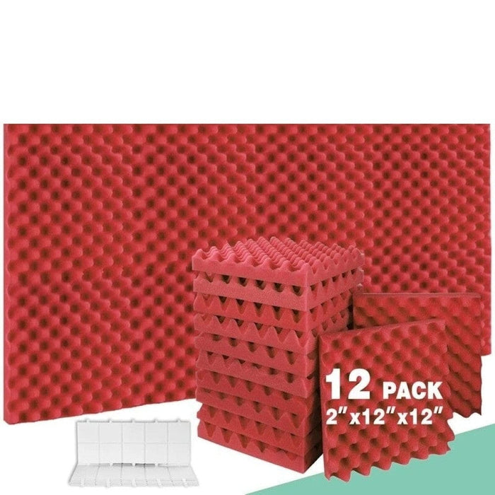 Studio Soundproofing Wedges Fire Resistant 12pcs Egg Crate