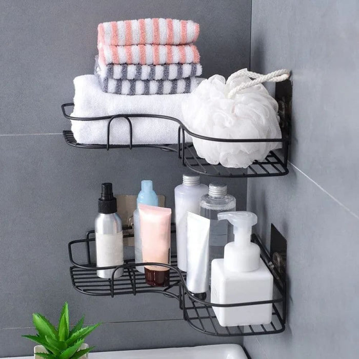 Sturdy Iron Triangle Rack For Kitchen And Bathroom Storage