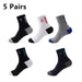 Stylish Mens Mid Calf Socks Breathable Sweat Absorbent