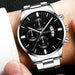 Stylish Silver Stainless Steel Quartz Wrist Watch For Men