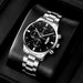 Stylish Silver Stainless Steel Quartz Wrist Watch For Men