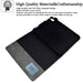 Suede Cross Texture Magnetic Clasp Leather Tablet Case