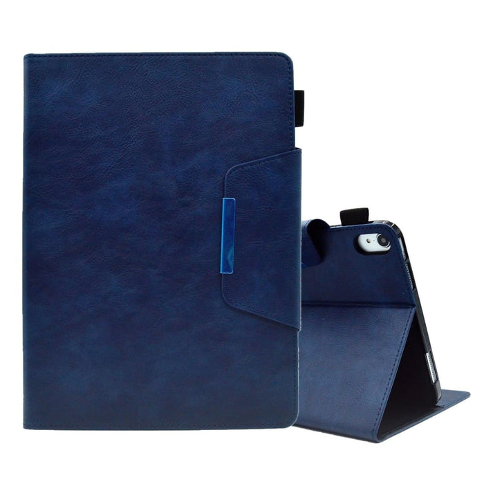 Suede Cross Texture Magnetic Clasp Leather Tablet Case