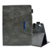 Suede Cross Texture Magnetic Clasp Leather Tablet Case