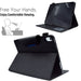 Suede Cross Texture Magnetic Clasp Leather Tablet Case