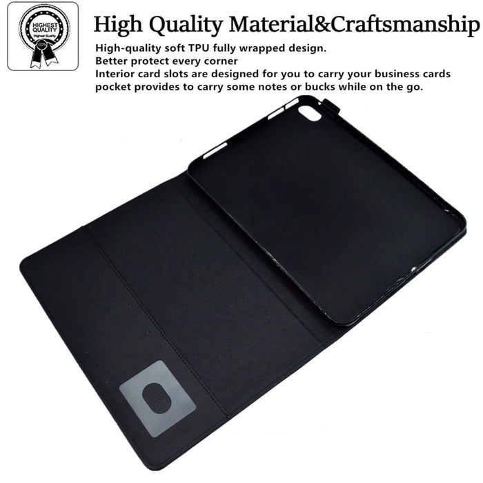 Suede Cross Texture Magnetic Clasp Leather Tablet Case