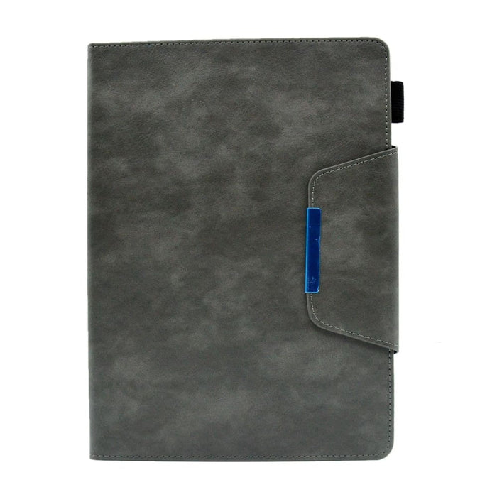 Suede Cross Texture Magnetic Clasp Leather Tablet Case