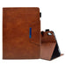 Suede Cross Texture Magnetic Clasp Leather Tablet Case