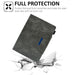 Suede Cross Texture Magnetic Clasp Leather Tablet Case