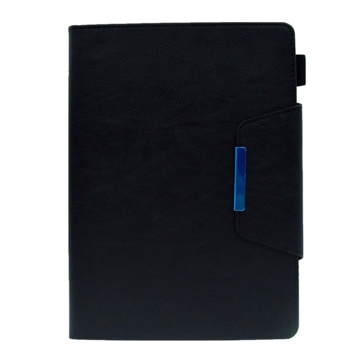 Suede Cross Texture Magnetic Clasp Leather Tablet Case