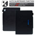 Suede Cross Texture Magnetic Clasp Leather Tablet Case