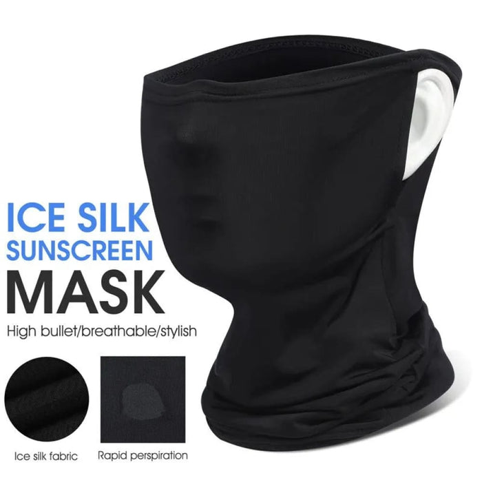 Summer Cycling Headwear Breathable Ice Silk Face Cover