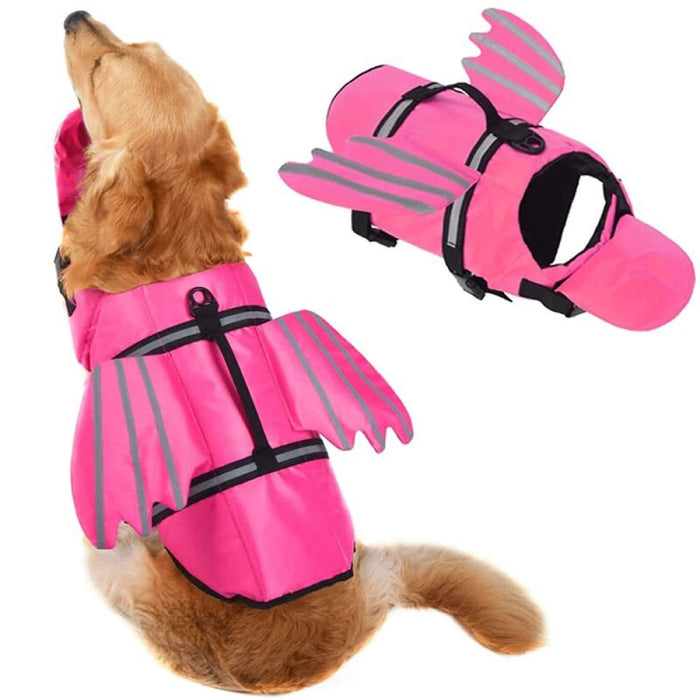 Summer Reflective Control Handle Swimming Dog Vest