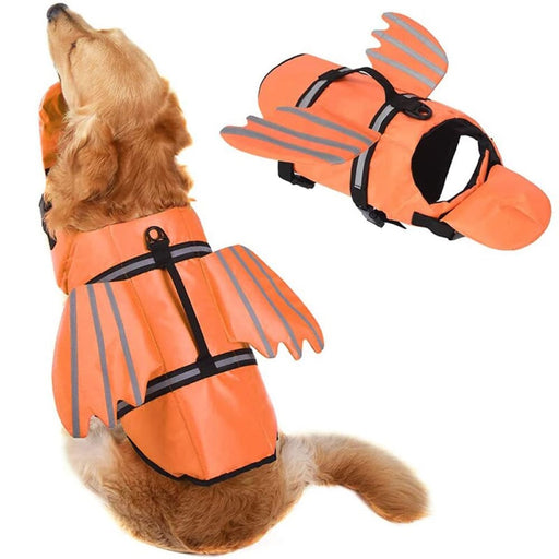 Summer Reflective Control Handle Swimming Dog Vest