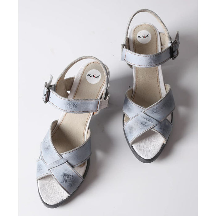 Summer Womens Black And White Eraser Leather Simple Sandals