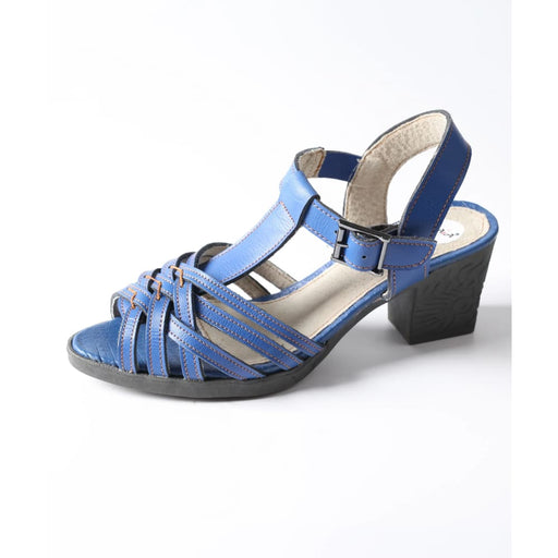 Summer Womens Multiple Cross Straps Mature Leather Sandals