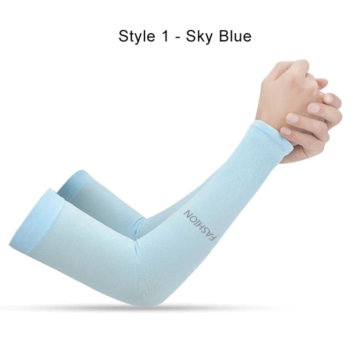 Sunshade Ice Silk Arm Sleeves For Summer Sports