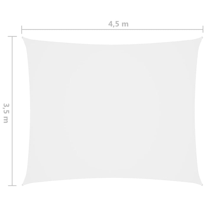 Sunshade Sail Oxford Fabric Rectangular 3.5x4.5 m White