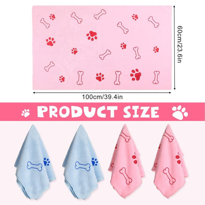 Super Absorbent Microfiber Quick Drying Soft Pet Grooming