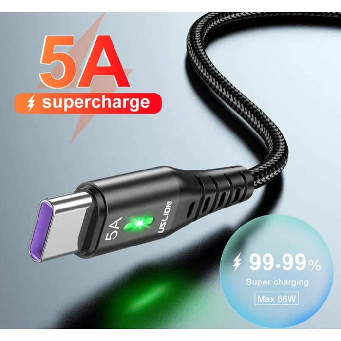 Super Fast 5a Usb c Cable For Huawei P40/p30 Pro