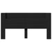 Super King Size Headboard Cabinet With Led Black