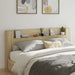 Super King Size Headboard Cabinet With Led Sonoma Oak